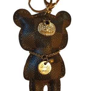 Lucky Girl Bear Key Holder Purse Charm